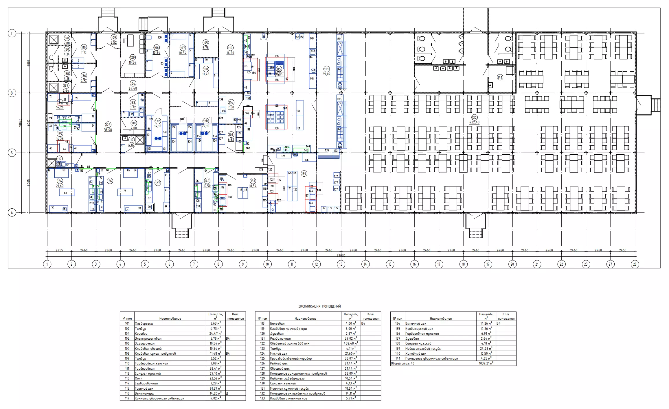 Пример технологического проекта - точки подвода коммуникаций